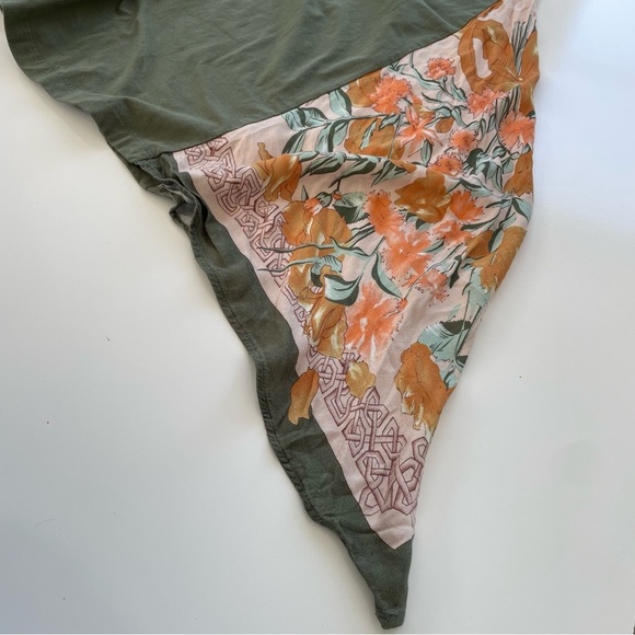 Anthropologie TINY Sage Green Giulia Contrast Tee Dress Size Medium - Picture 5 of 9